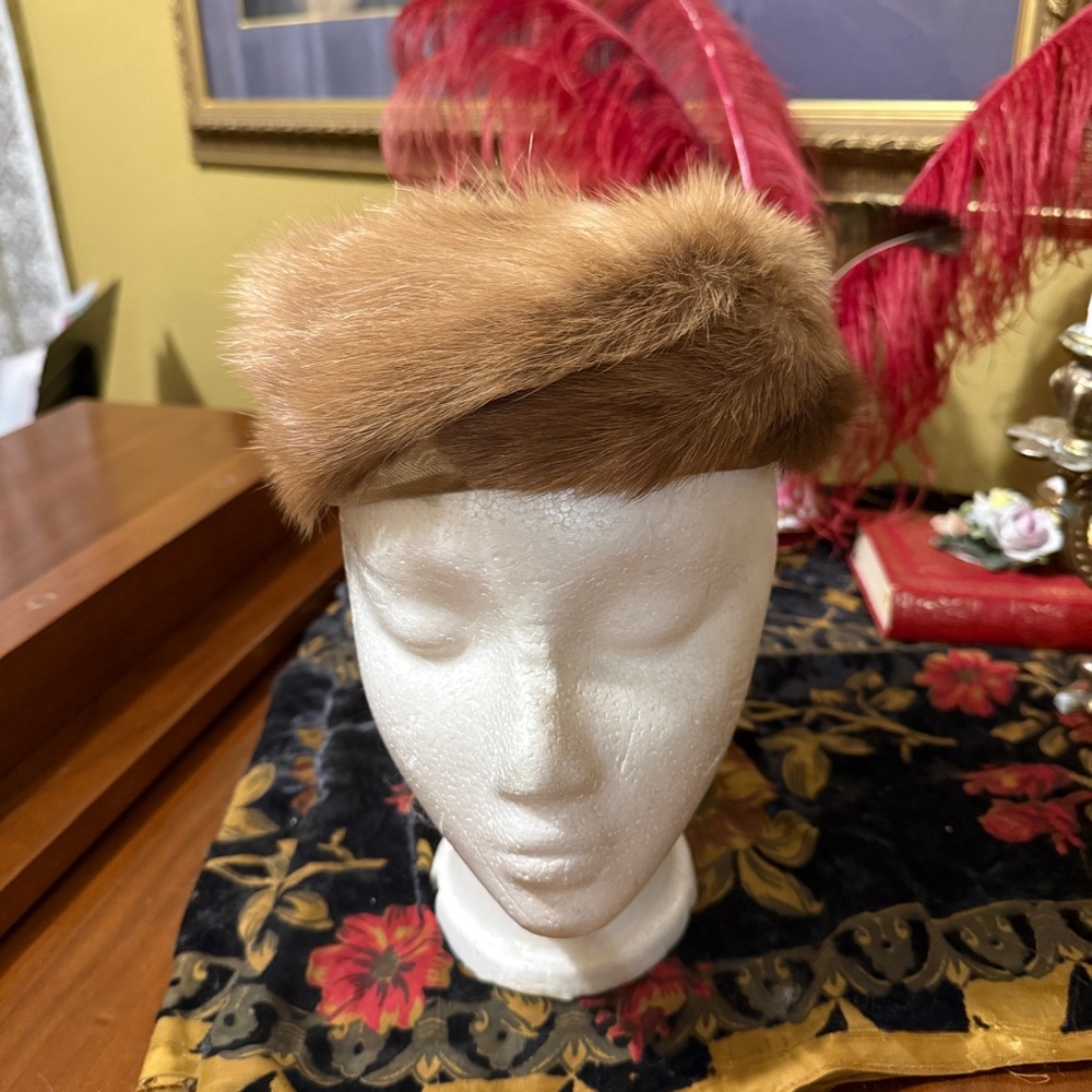 Mink Tan Fur Hat